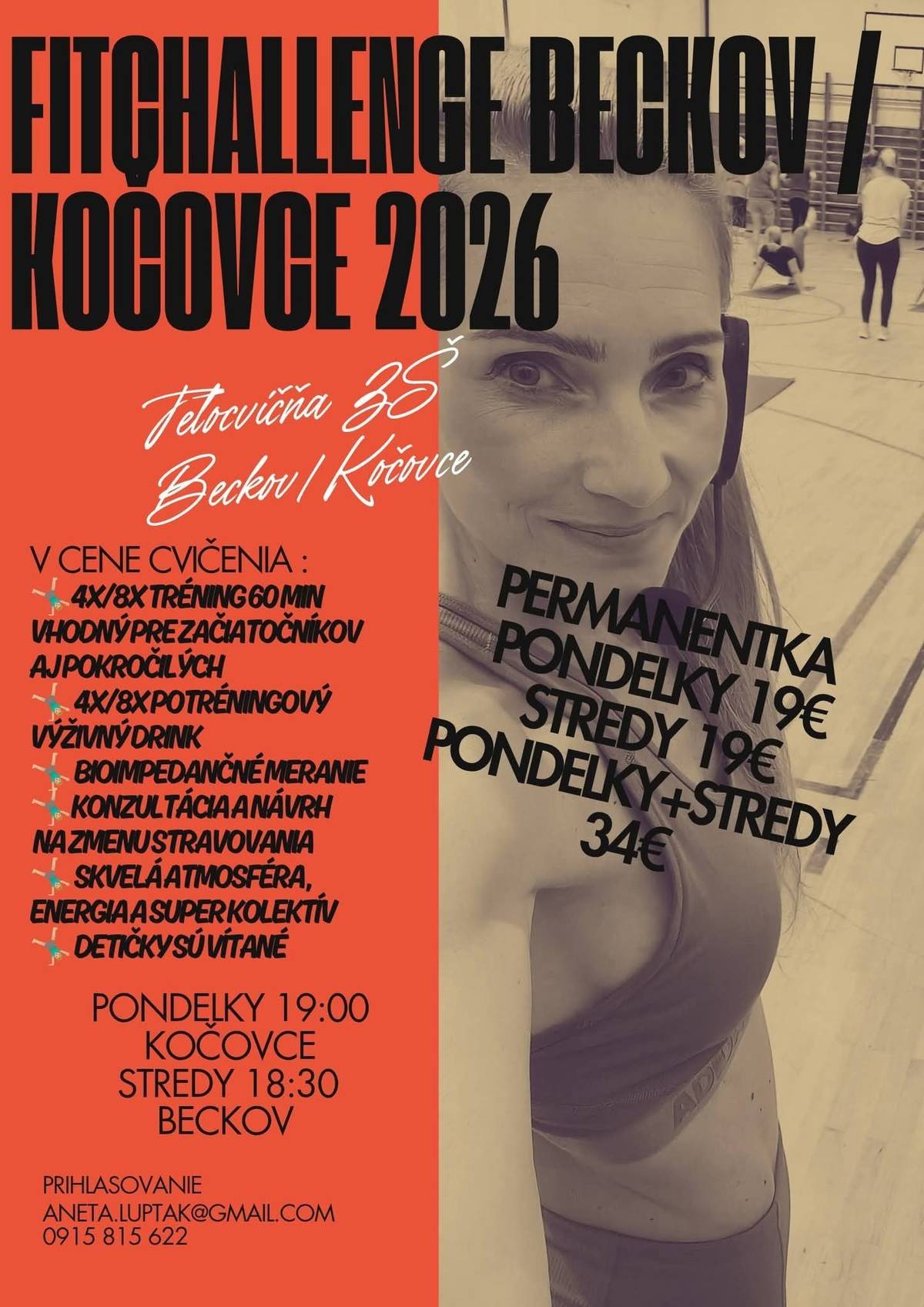 Poď cvičiť !!! - skvelá atmosféra, energia a superkolektív