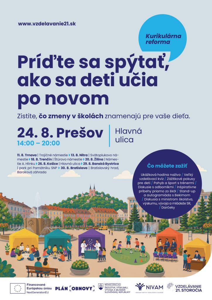 Príďte sa spýtať, ako sa deti učia po novom....