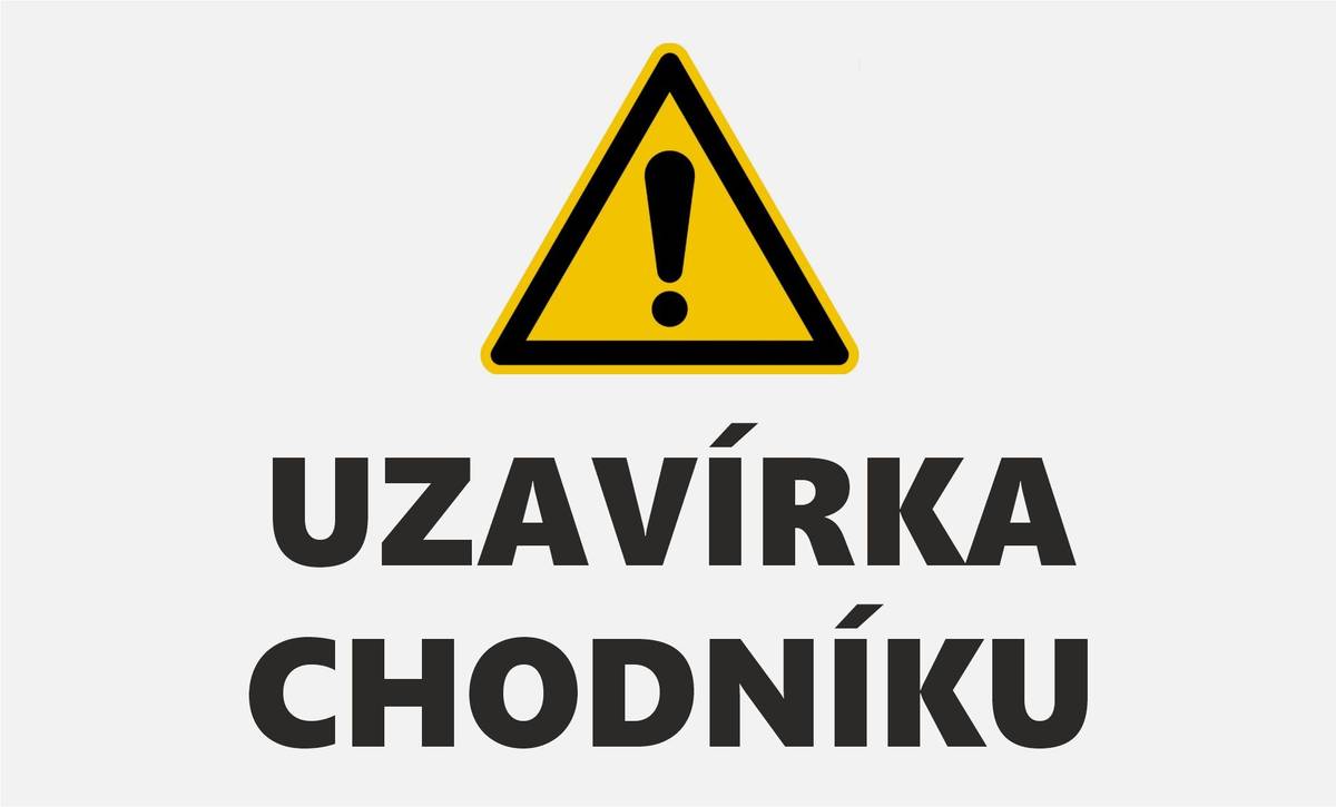 Informujeme, že v termínu od 20. 8. do 30. 8. 2026 dojde k dočasnému uzavření části chodníku na sídlišti Hrabinská v blízkosti budovy č. p. 1710 (v délce cca 63 m). Důvodem této uzavírky je revitalizace nádvoří Základní a mateřské školy Hrabina. Děkujeme za pochopení.