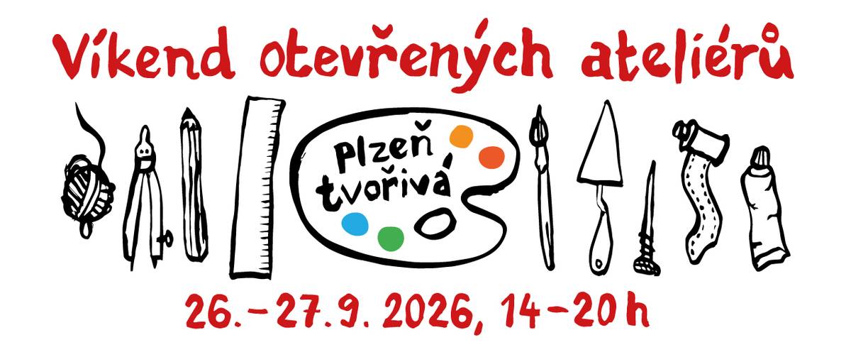 Již za měsíc a pár dnů se v západních Čechách představí umělci ve výtvarných oborech a otevřou dveře galerií a dalších míst, kde umění vzniká nebo se vystavuje. Vstupné se nikde neplatí. Do diáře si už teď zapište tento svátek umění na víkend 26. 9. - 27. 9. 2026.