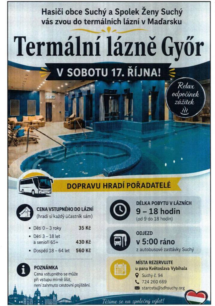 Zájezd do termálních lázní