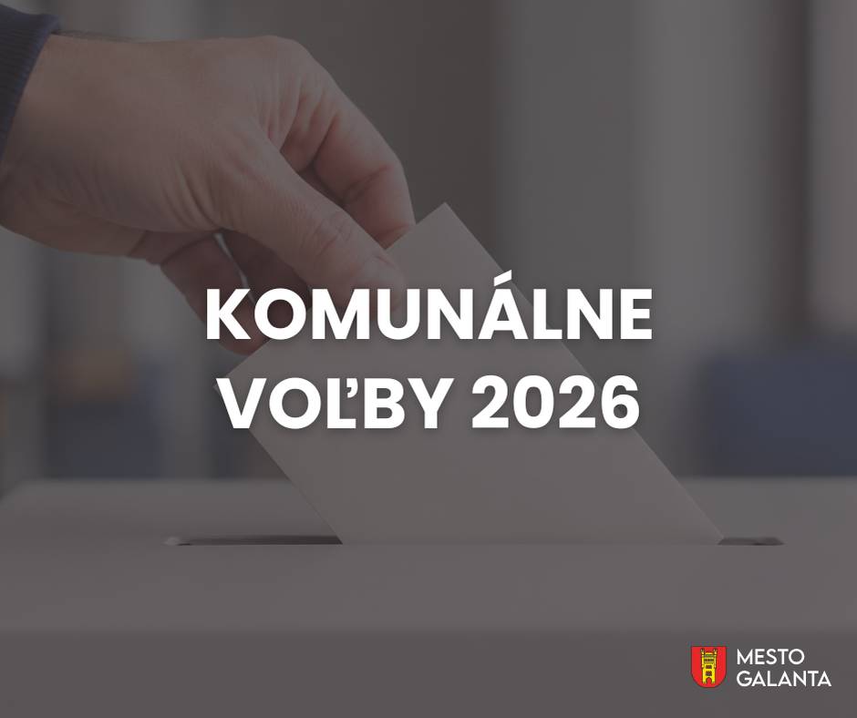 Zapisovateľka Mestskej volebnej komisie v Galante informuje o termínoch a podmienkach preberania kandidátnych listín pre voľby primátora mesta a poslancov mestského zastupiteľstva. Voľby do orgánov samosprávy obcí sa uskutočnia 24. októbra 2026.