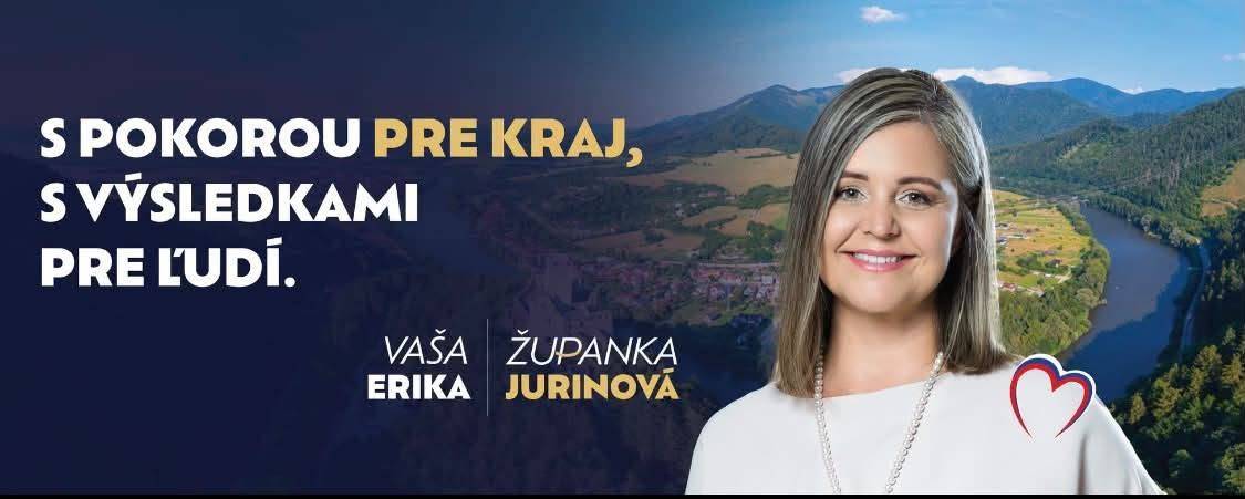 Naša županka Erika Jurinová navštívi našu obec vo štvrtok 20.8.2026 o 13:45.