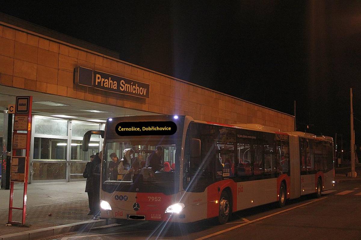 Od 1. září bude v provozu nově zavedená noční autobusová linka 951 ze Smíchovského nádraží do Černošic a Dobřichovic.
