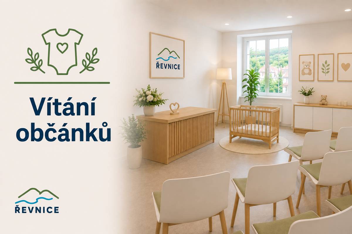 Vítání řevnických občánků proběhne v úterý 15. 9. od 17.00 hodin v sále Zámečku, Mníšecká 29.  Prosíme všechny rodiče, kteří mají zájem o slavnostní přivítání svého dítěte, aby se přihlásili prostřednictvím odkazu a vyplnili přihlašovací formulář.  Vyplněný formulář je nutné odevzdat na Městském úřadě (podatelna).  S ohledem na pravidla GDPR není možné rodiče ze strany úřadu jednotlivě oslovovat.  Děkujeme za pochopení.