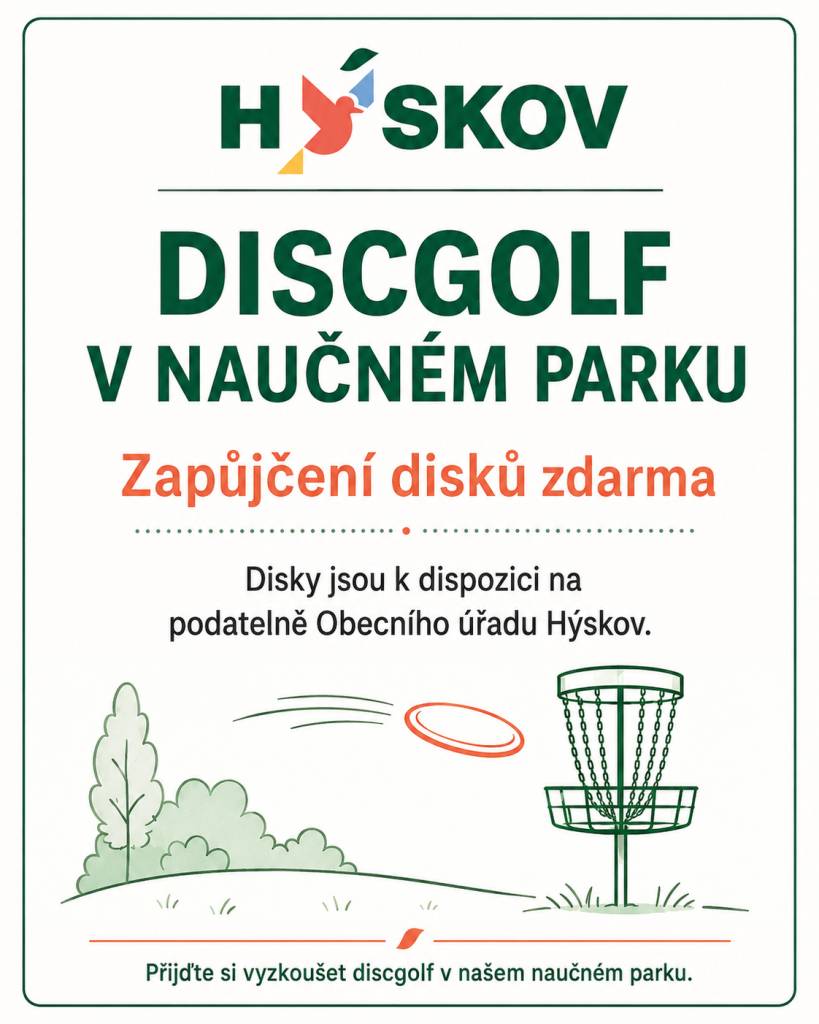 DiscGolf v naučném parku