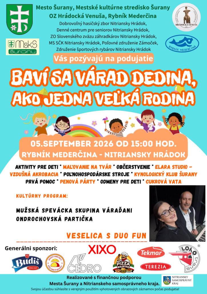 Pozvánka na podujatie podujatie, ktoré ponúkne množstvo aktivít pre mladých a kultúrny program.