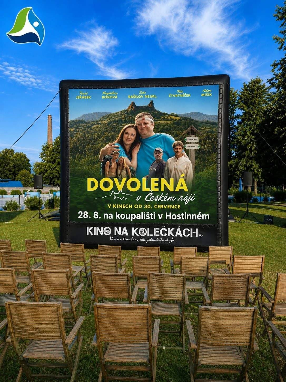 Přijďte si prodloužit dovolenou⛱️ s novým českým filmem 🎥Dovolená v Českém ráji.  📅 pátek 28. srpna 2026 📍Koupaliště Hostinné  ⏰ od 20:30 hod. 💰 vstupné dobrovolné Občerstvení zajištěno. Těšíme se na vás! 🎥