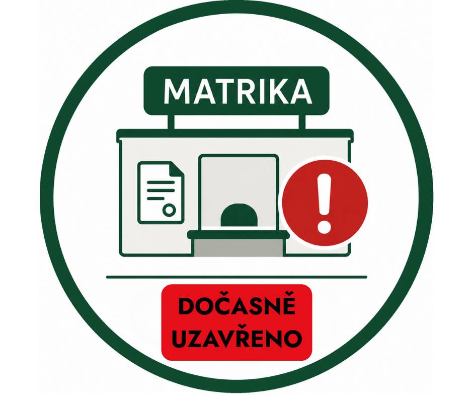 Informujeme občany, že úsek matriky Městského úřadu Doksy je z provozních důvodů uzavřen. 👉 Vidimaci, legalizaci a služby Czech POINT mohou občané využít na České poště. V případě dotazů kontaktujte Bc. Petru Musilovou na tel. 487 882 413. Děkujeme za pochopení.