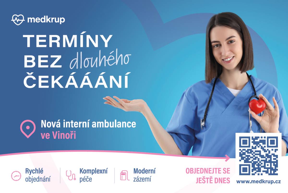 Termíny bez dlouhého čekání ve Vinoři.