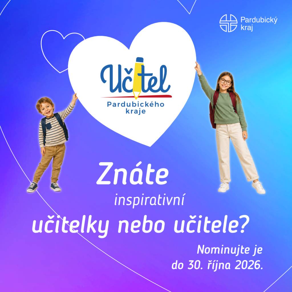 Pardubický kraj vyhlásil nominace ocenění Učitel Pardubického kraje – Cena Gustava Habrmana 2026. Ocenění, které vzniklo v roce 2021, každoročně připomíná, jak velké množství skvělých a obětavých pedagogů vyučuje s nadšením, inspiruje své žáky a vytváří u nich pozitivní vztah ke vzdělání.