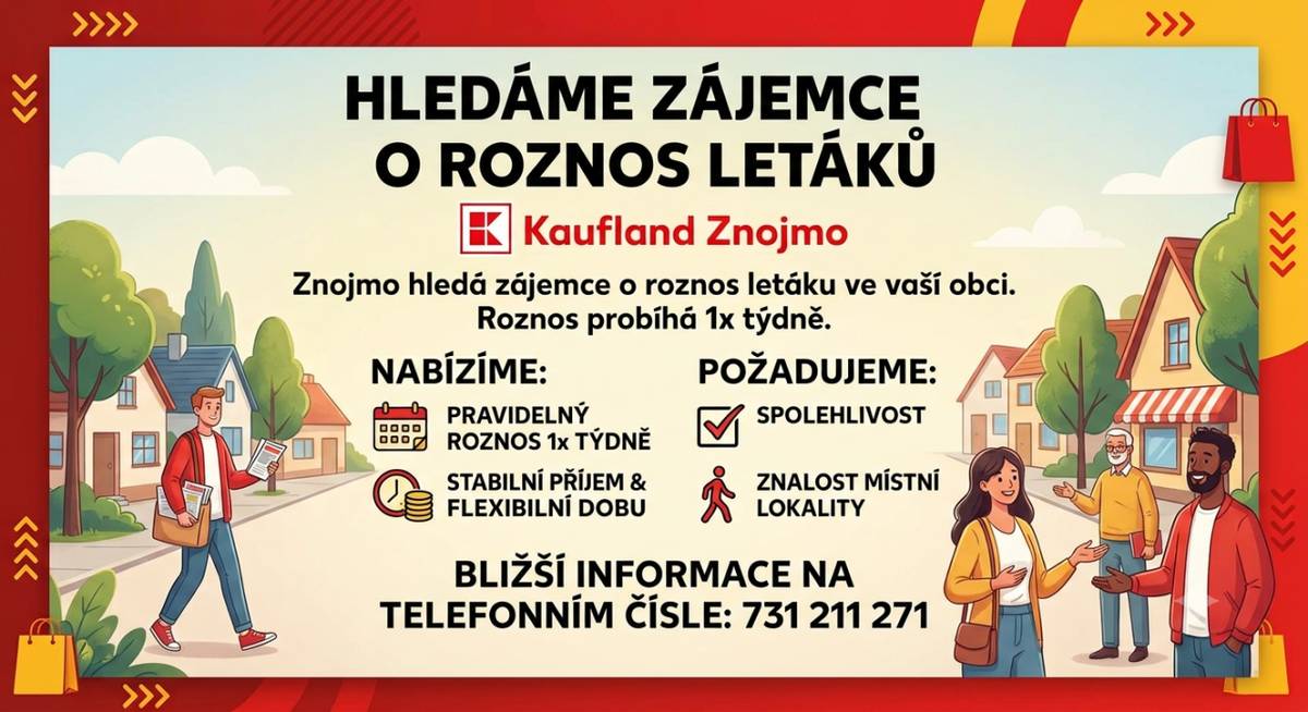 Kaufland hledá zájemce o roznos letáků