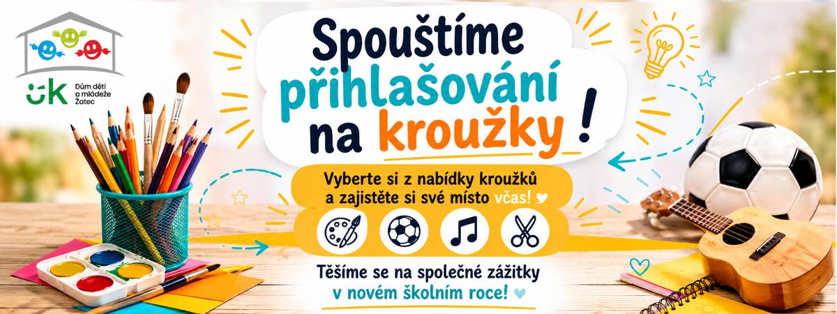 Pestrou nabídku volnočasových aktivit pro své děti, zejména z oblasti sportu a kultury, ale třeba i vzdělávacích a zájmových témat, mohou po celý rok využívat rodiče v Žatci. Největší zájem o kroužky a nabídku sportovních klubů bývá tradičně na začátku školního roku. Komu nestačí nabídka kroužků základní školy, kam chodí jejich dítě, může využít různé další aktivity. DDM Žatec Vůbec nejbohatší a nejpestřejší nabídku má pochopitelně Dům dětí a mládeže Žatec, který sídlí v ulici Obránců míru. V nabídce na školní rok 2026/2027 je celkem 64 kroužků, z nichž některé mají stále ještě volno. DDM poskytuje volnočasové aktivity či zdokonalování v oblasti vzdělávání, sportu, kultury nebo podporu různých důvodností. K letošním novinkám patří například kroužek hokejbalu. Kompletní nabídka včetně cen a kontaktů je na webu DDM Žatec. ZUŠ Žatec Na kulturní aktivity dětí, ale i dospělých, za zaměřuje Základní umělecká škola Žatec. Její nabídka obsahuje celkem pět oborů – taneční, hudební, výtvarný, literárně dramatický a Scholu ludus. Speciální nabídkou jsou pak kurzy pro dospělé včetně tanečních. Zápisy do umělecké školy probíhají na jaře. Aktuální nabídka a možnosti přihlášení jsou na webu ZUŠ Žatec. Sport V Žatci aktivně, a to hlavně pro děti, funguje kolem dvou desítek sportovních klubů. Sportovci většinou malé zájemce přijímají celoročně. Právě tento týden je ale ideální příležitost seznámit se a vyzkoušet si většinu sportů, jež ve městě existují. V sobotu se od 10 hodin koná Festival sportu na koupališti a přilehlém sportovišti. Existuje také katalog sportů, který dostávají prvňáčci první den ve škole, i ten může rodičům napovědět, který sport vyzkoušet. Zájmy a vzdělávání Je možné využít také další nabídku různých aktivit. V parku Bufo se scházejí (sjíždějí) zájemci o jízdu na kolech v terénu, u řeky je discgolfové hřiště, využít lze moderní kuželnu či bowling. Individuálně se lze věnovat také chovatelství či rybářství – v takovém případě doporučujeme obrátit se na místní svazy a organizace. Moderním tématem je oblast informačních technologií a výpočetní techniky. I v tomto případě Žatec nabízí kvalitní vzdělávací kroužky. Jde o Kroužky programování a robotiky, které fungují v prostorách Kapucínského kláštera. Bližší podrobnosti lze získat na webu nebo při pravidelných akcích o víkendech, kdy je možné si vyzkoušet hru s roboty, programování nebo 3D tisk. (tka)