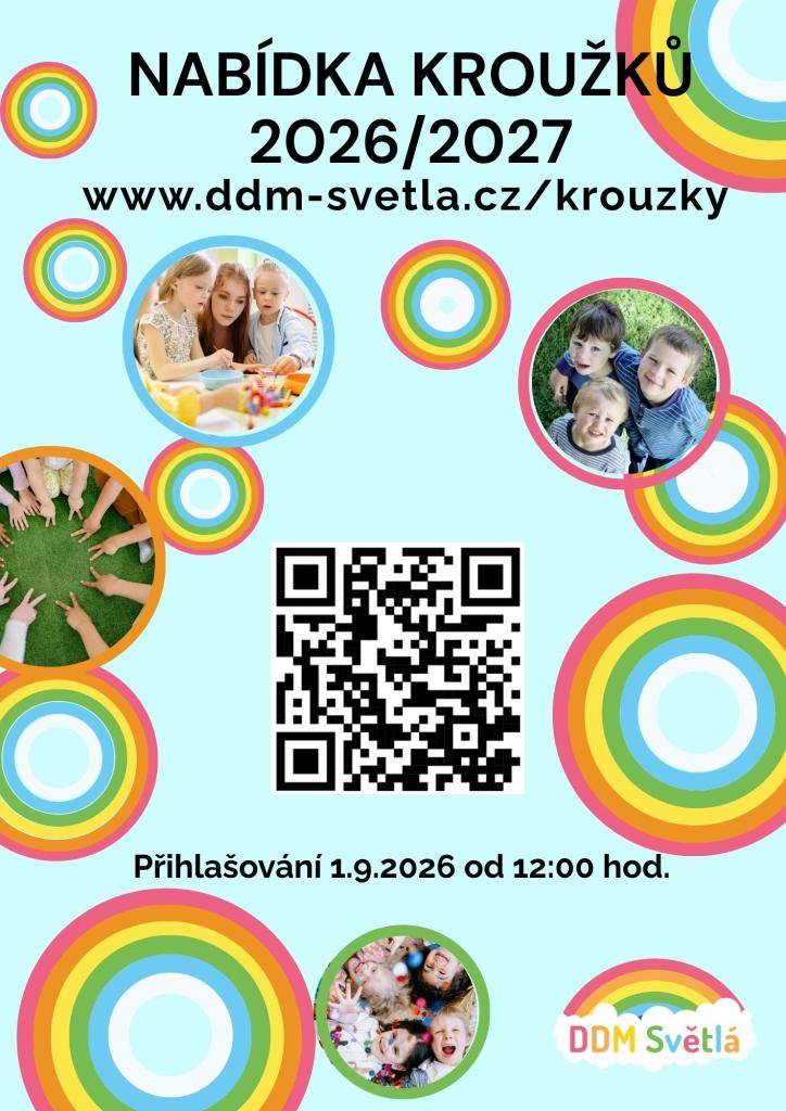 Dům dětí a mládeže Světlá nad Sázavou sdíleli nabídku kroužků pro letošní školní rok. Více informací najdete na: https://www.ddm-svetla.cz/krouzky