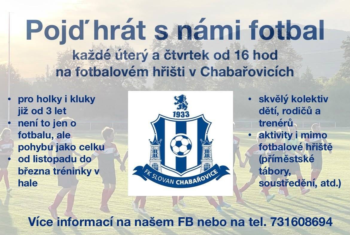 Cílem náboru je oslovit nové zájemce o fotbal z řad dětí a mládeže a podpořit jejich aktivní zapojení do sportovních aktivit v našem městě.