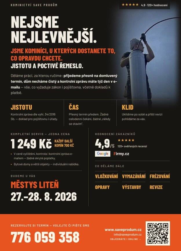 Detaily v přiloženém letáčku.
