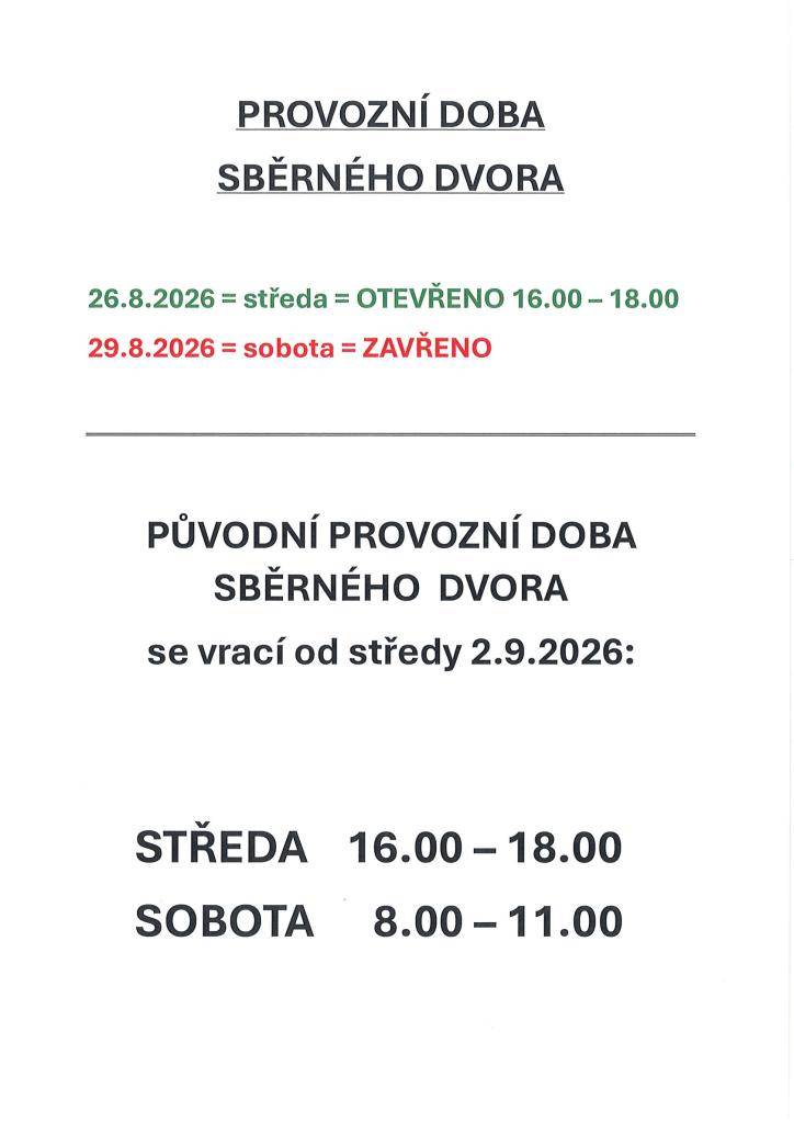 Sběrný dvůr Strachotí