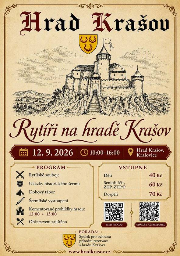 - sobota 12.9.2026 od 10:00 do 16:00 hodi
