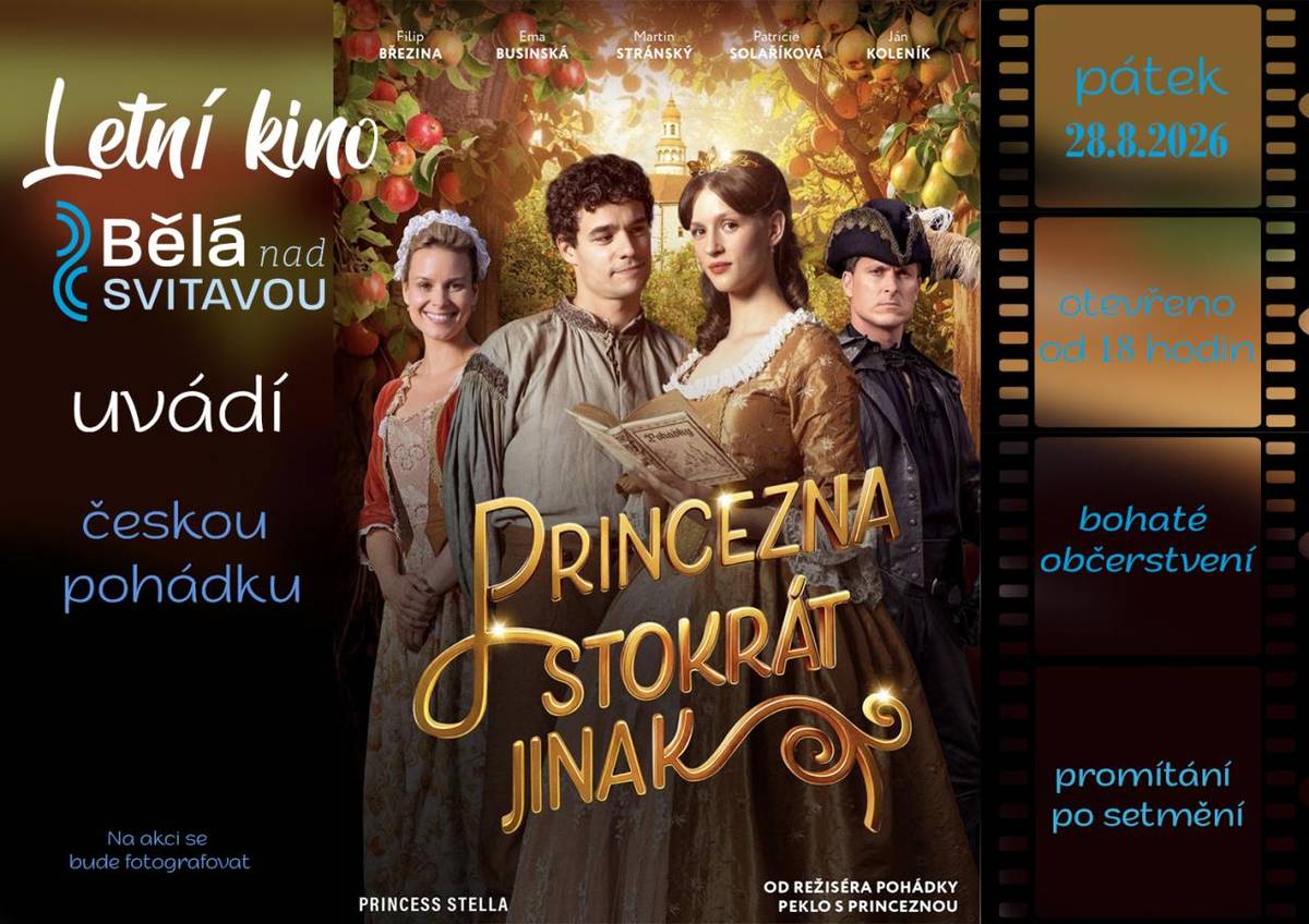 Zveme všechny do obecního kina na českou pohádku.