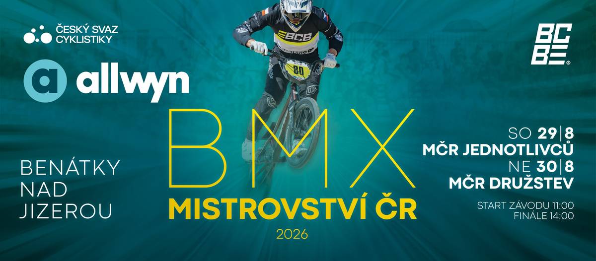 Srdečně Vás zveme na závody Mistrovství České republiky BMX, které se uskuteční 29.-30. srpna 2026 v areálu BMX v Benátkách nad Jizerou - Kbel. V sobotu budou jezdci z celé České republiky bojovat o tituly ve všech věkových kategoriích. V neděli pak závody získají úplně jinou atmosféru, neboť se bude bojovat o týmový titul. Který klub bude nejlepší? Start závodů: v sobotu i v neděli v 10:45 hodin, finále ve 13:00 hodin. Přijďte fandit a užít si den plný adrenalinu.