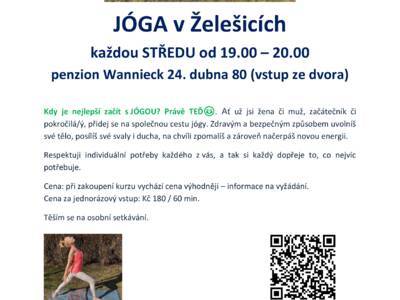 Akreditovaná lektorka jógy Lucka Vodičková vás zve na společné hodiny jógy a to každou středu od 19.00 v sále penzionu Wannieck, 24. dubna 80 (vstup ze dvora). Lekce jsou vhodné pro ženy i muže, začátečníky i pokročilé. Zastav se a přijď objevit klid a sílu na společných lekcích jógy. Začínáme 2. září. Těší se na vás lektorka jógy Lucka.