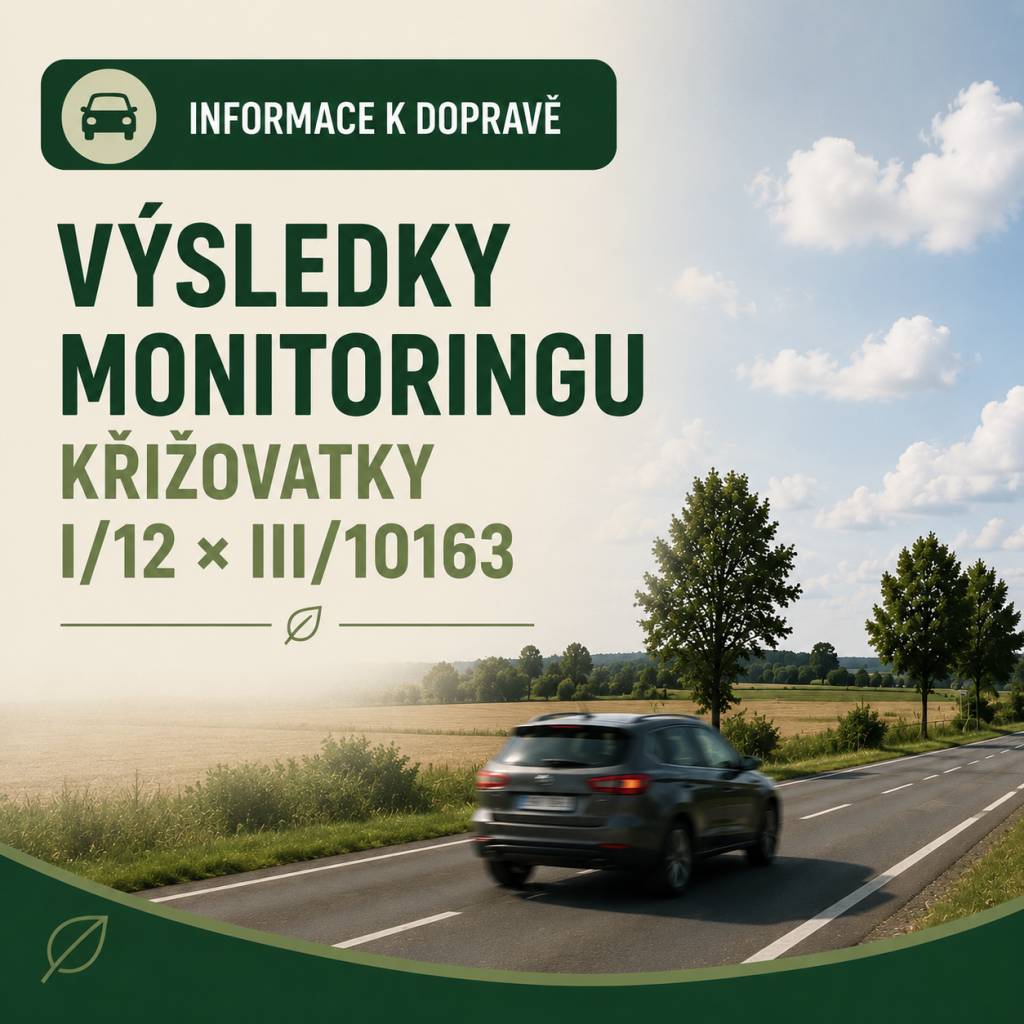 Výsledky několikaměsíčního monitoringu potvrzují výrazný nárůst dopravy i časté překračování rychlosti na křižovatce I/12 × III/10163 u Tuklat. Zveřejňujeme tiskovou zprávu s konkrétními daty a výsledky měření.