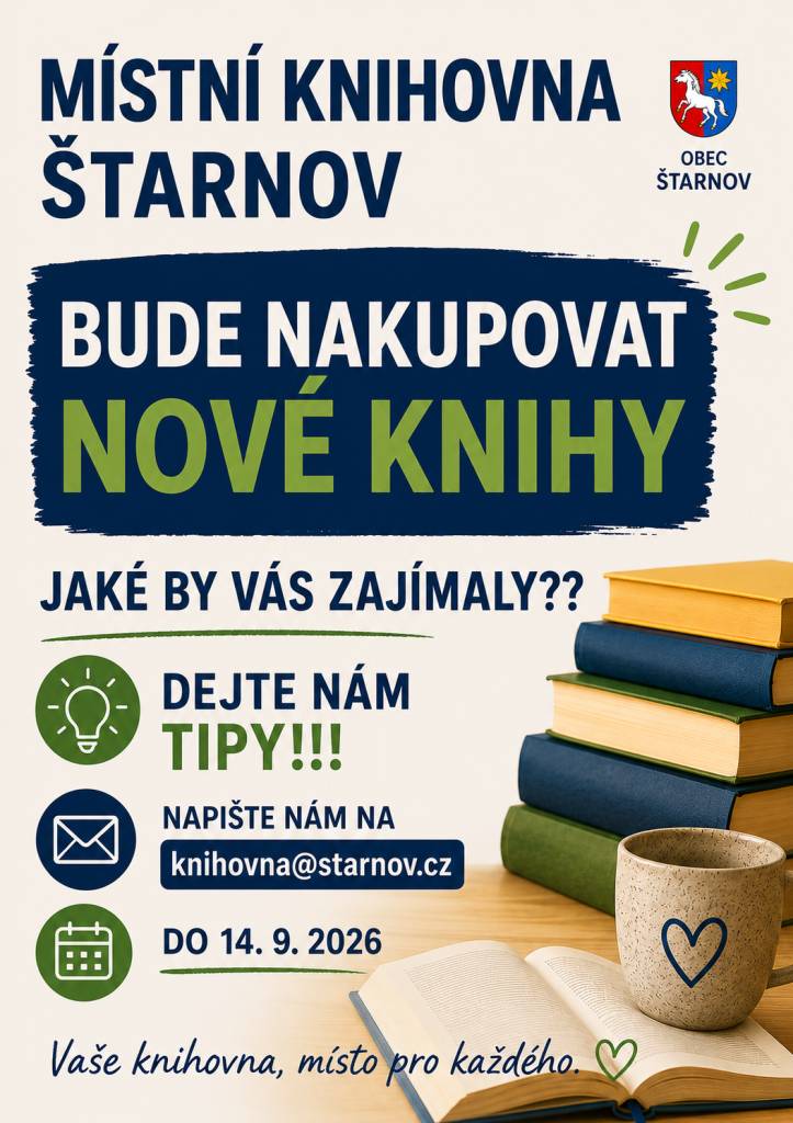 Nákup nových knih.