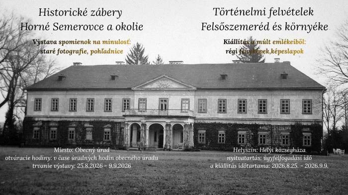 Pozvánka-Historické zábery Horné Semerovce a okolie