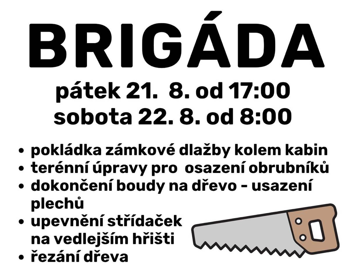 pátek 21.8. od 17.00 hod. a sobota 22.8. od 8.00 hod.