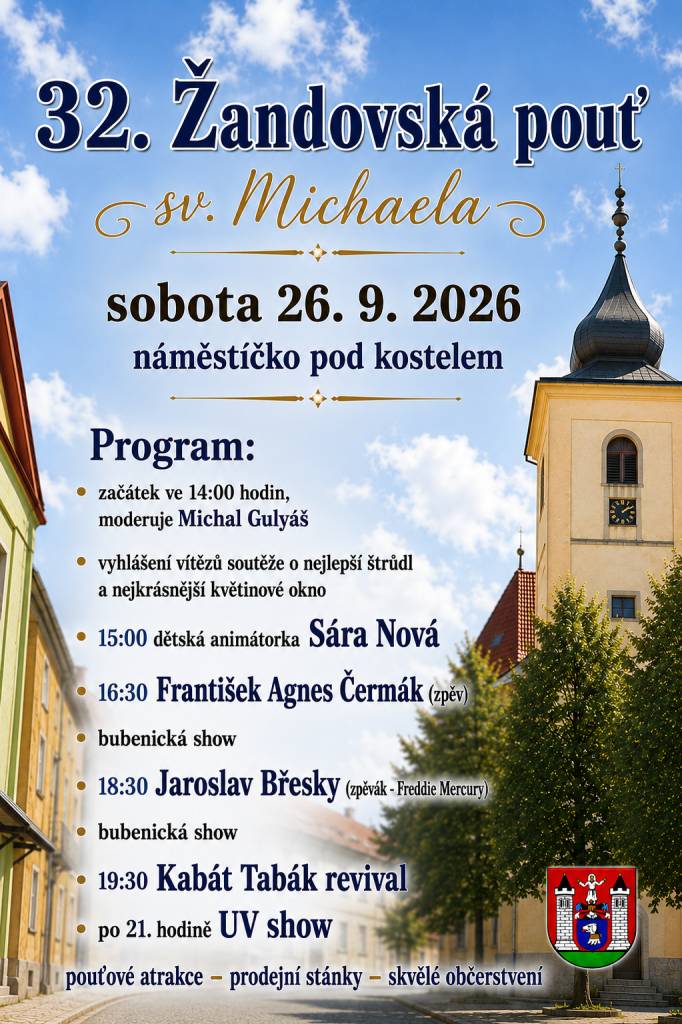 32. Žandovská pouť sv. Michaela 26.9.2026 v Dolním Žandově