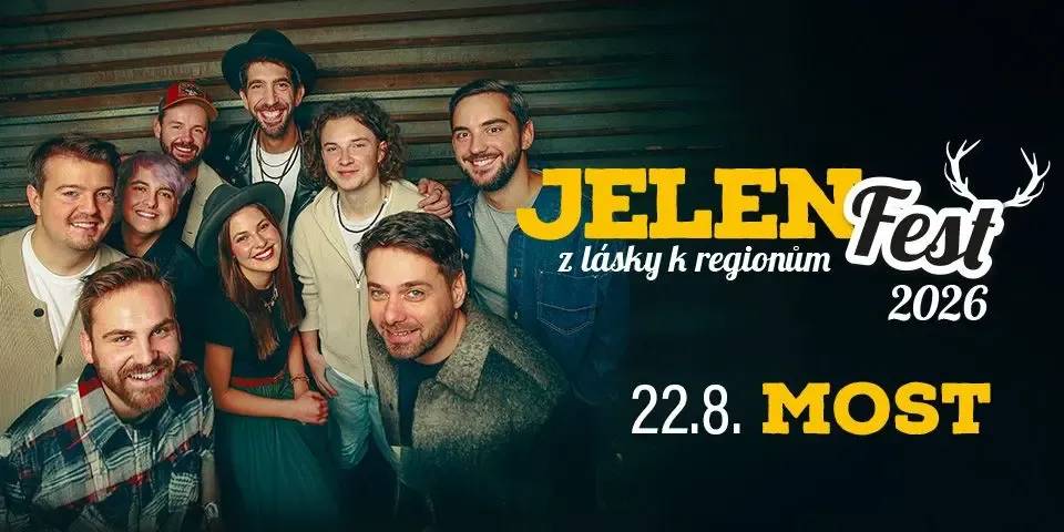 Již zítra, 22. srpna 2026 od 15:00 v areálu Benedikt proběhne koncert v rámci festivalu JelenFest. Těšit se můžete na den plný hudby, emocí a zábavy pro celou rodinu. Těšíme se na vás. Více informací zde.