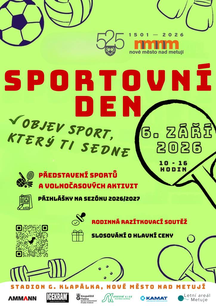 eděle 6. září 2026  Stadion generála Klapálka