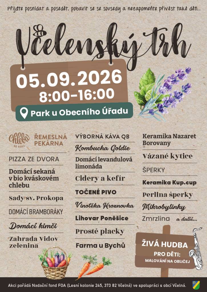 park Včelná u obecního úřadu