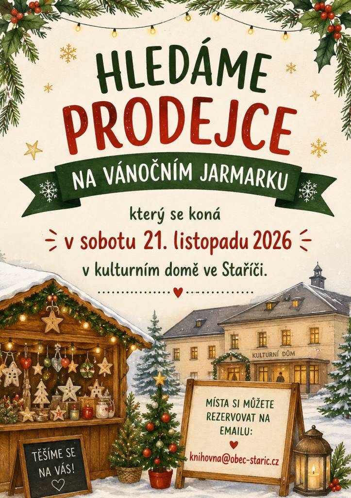 Jarmark bude v sobotu 21. listopadu 2026