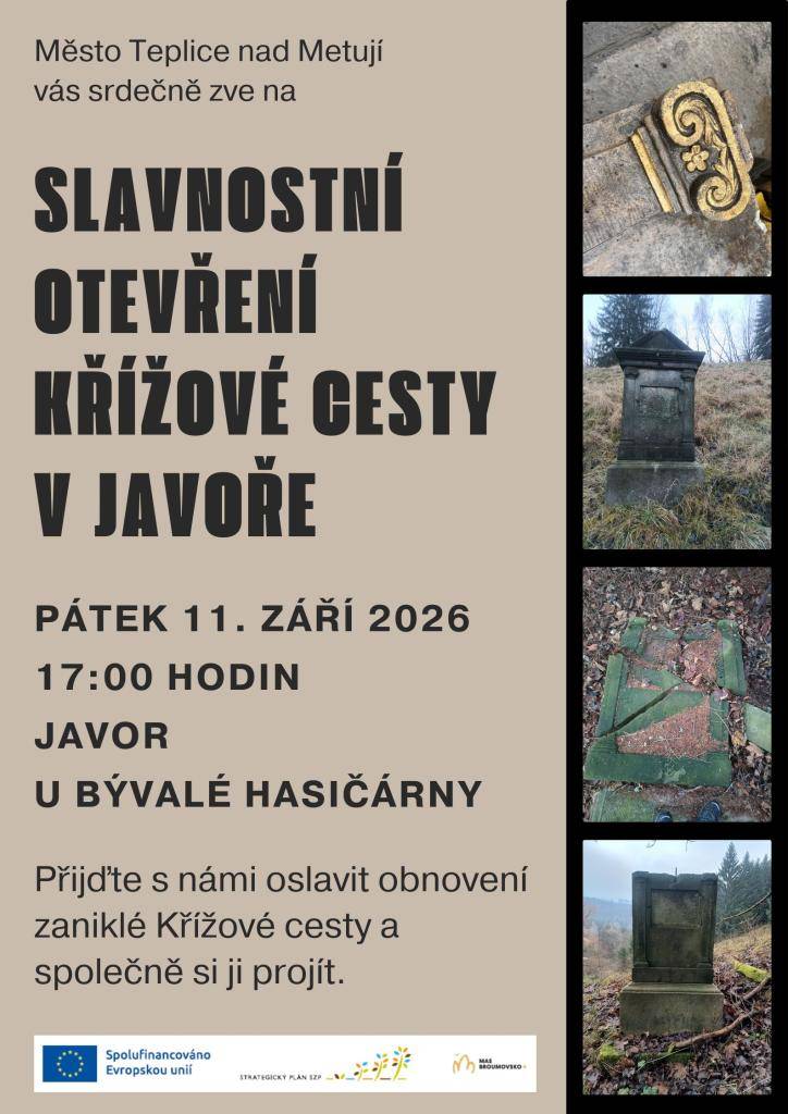 Přijďte s námi oslavit obnovení zaniklé Křížové cesty v Javoře a společně si ji projít.