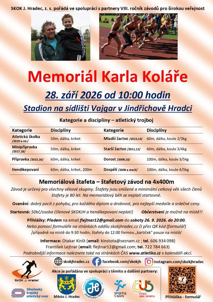 Memoriál Karla Koláře - stadion na sídlišti Vajgar v Jindřichově Hradci