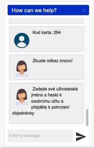 Chronologický začátek komunikace s podvodníkem. Přes podvodný web a podvodnou platební bránu až po chat se "zákaznickou podporou". (09. 02. 2022)
