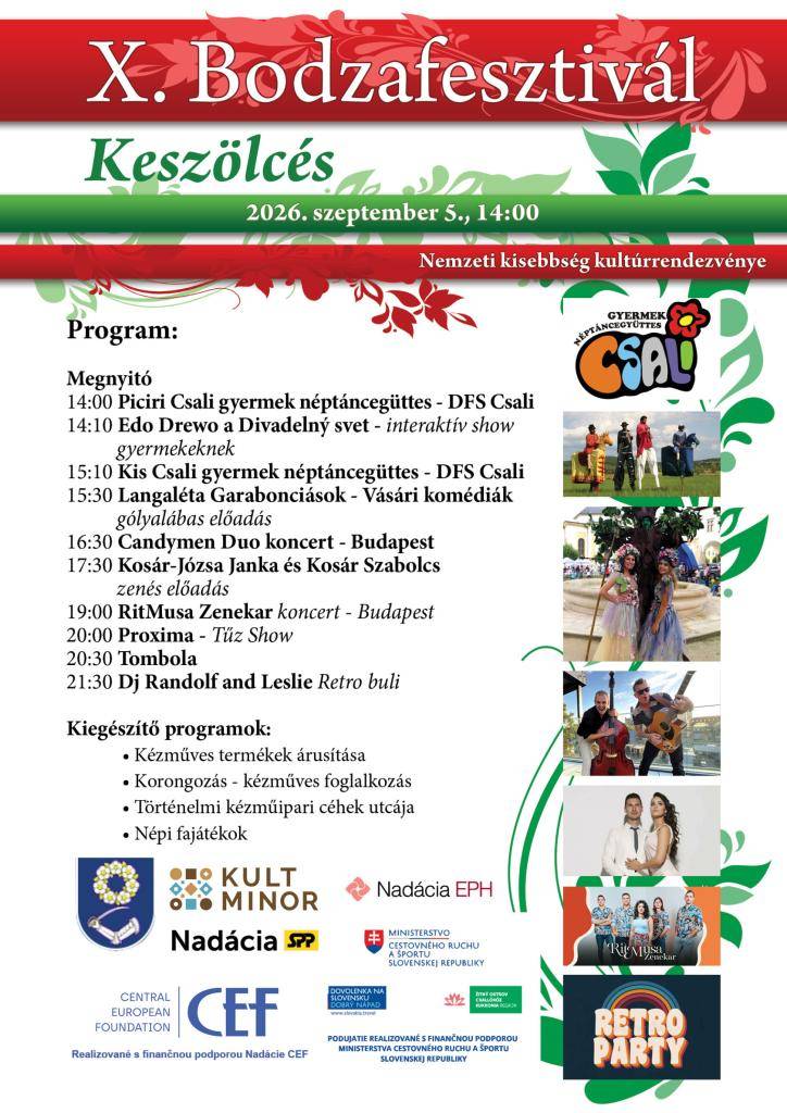 Kultúrne podujatie národnostých menšín - Nemzeti kisebbség kultúrrendezvénye