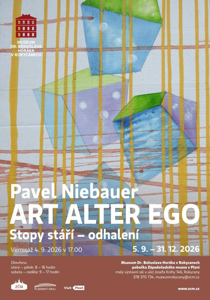 Srdečně zveme na autorskou výstavu rokycanského rodáka Pavla Niebauera ART ALTER EGO – Stopy stáří - odhalení.
