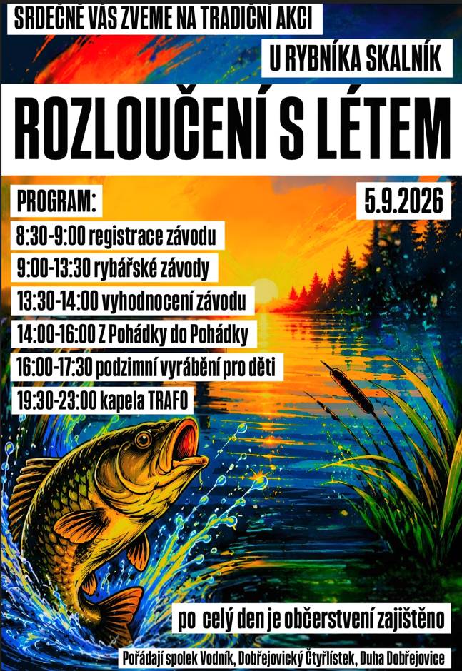 Tradiční setkání u rybníka Skalník s programem na celý de