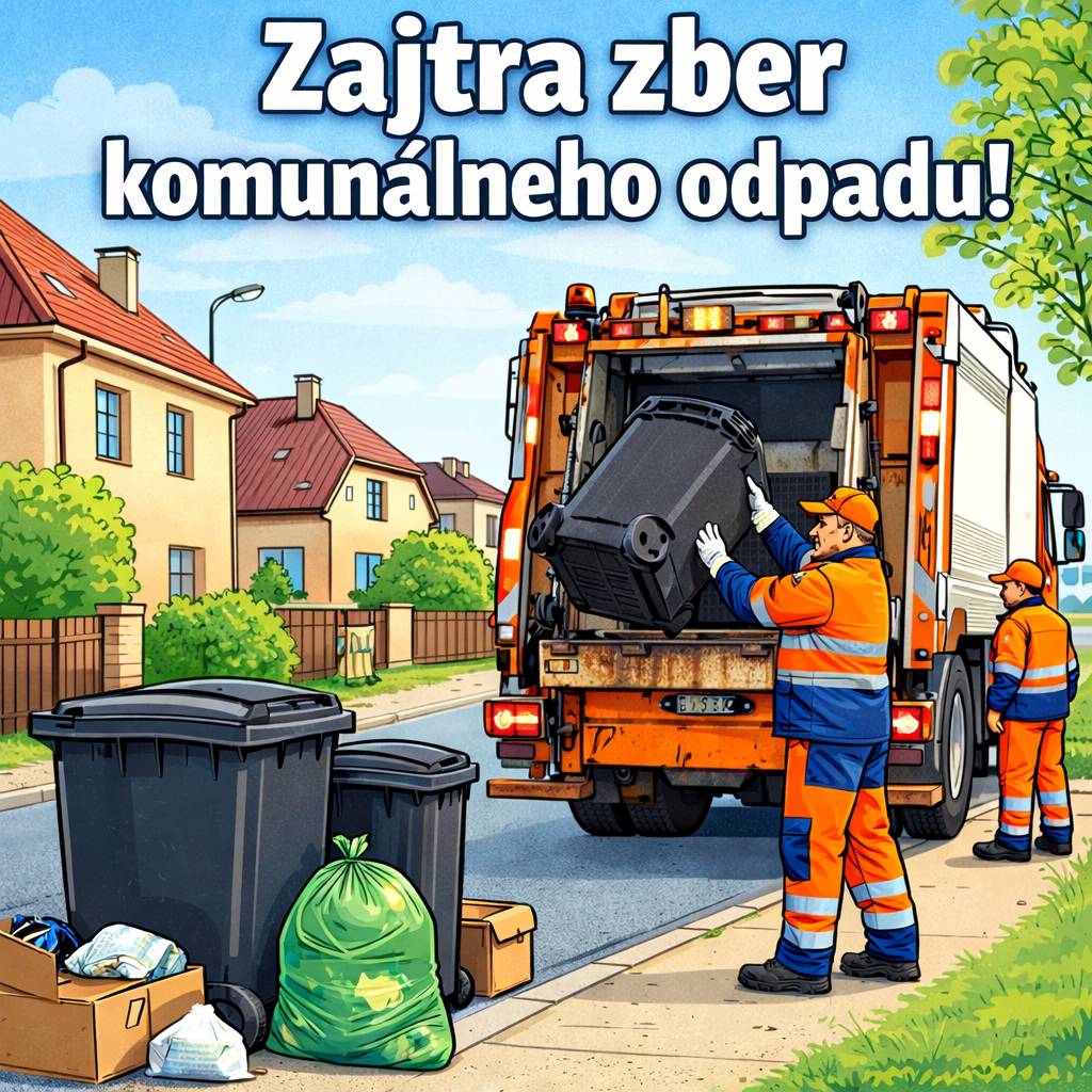 ⚫Zajtra zber komunálneho odpadu⚫