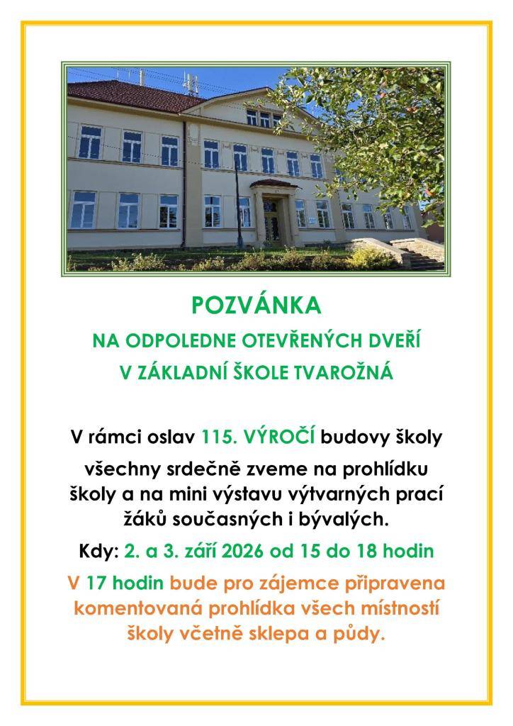 2. a 3. září od 15 do 18 hodin.