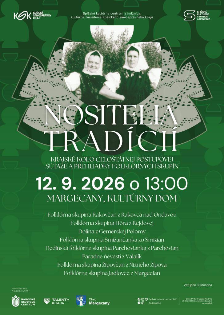 - v KD Margecany so začiatkom o 13.00 h