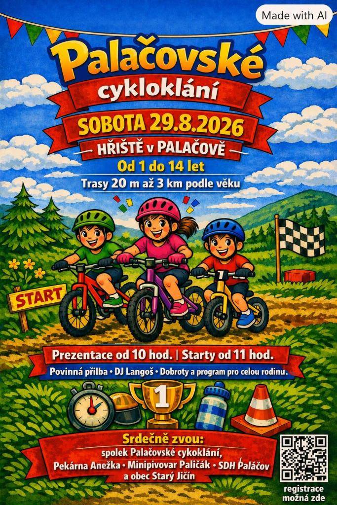 Palačovské cykloklání, myslivecké odpoledne, provoz moštárny, fotbal, prodej vína, kamenické práce na hřbitově, kominické práce