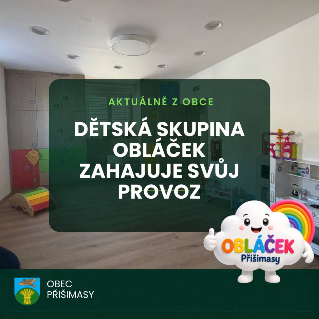V Přišimasech nabídne celodenní péči od 7 do 17 hodin. Díky podpoře obce mají místní děti zvýhodněné školkovné jen 3 000 Kč měsíčně + stravné.