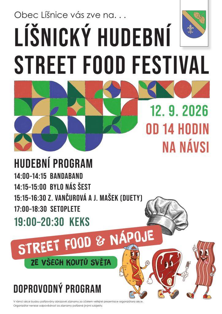 HUDEBNÍ PROGRAM  14:00–14:15  Bandaband  14:15–15:00  BYLO NÁS ŠEST  15:15–16:30  Z. VANČUROVÁ A J. MAŠEK (DUETY)  17:00–18:30  SETOPLETE  19:00–20:30  KEKS