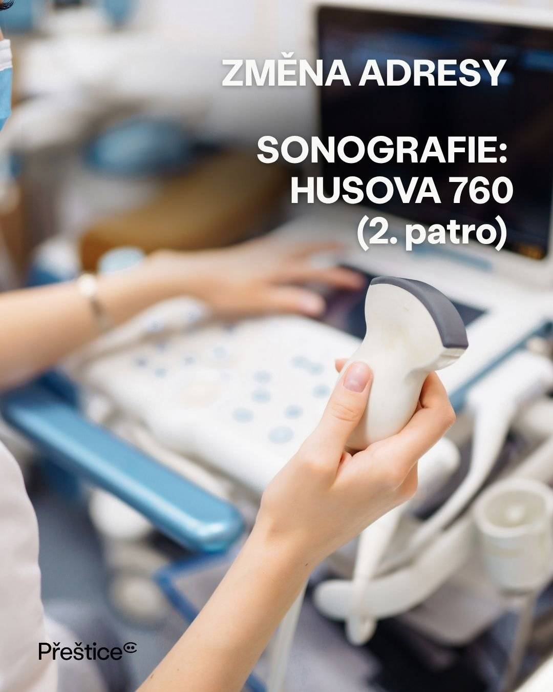 Informujeme občany o změně adresy pracoviště zobrazovacích metod (sonografie) - od 9. září 2026 se přesouvá z adresy Máchova 556 nově na adresu HUSOVA 760- 2. PATRO (tuto ambulanci najdete v prostorách ordinace praktického lékaře MUDr. Šonky).   Objednat k vyšetření se lze na tel. č. 724 744 962.