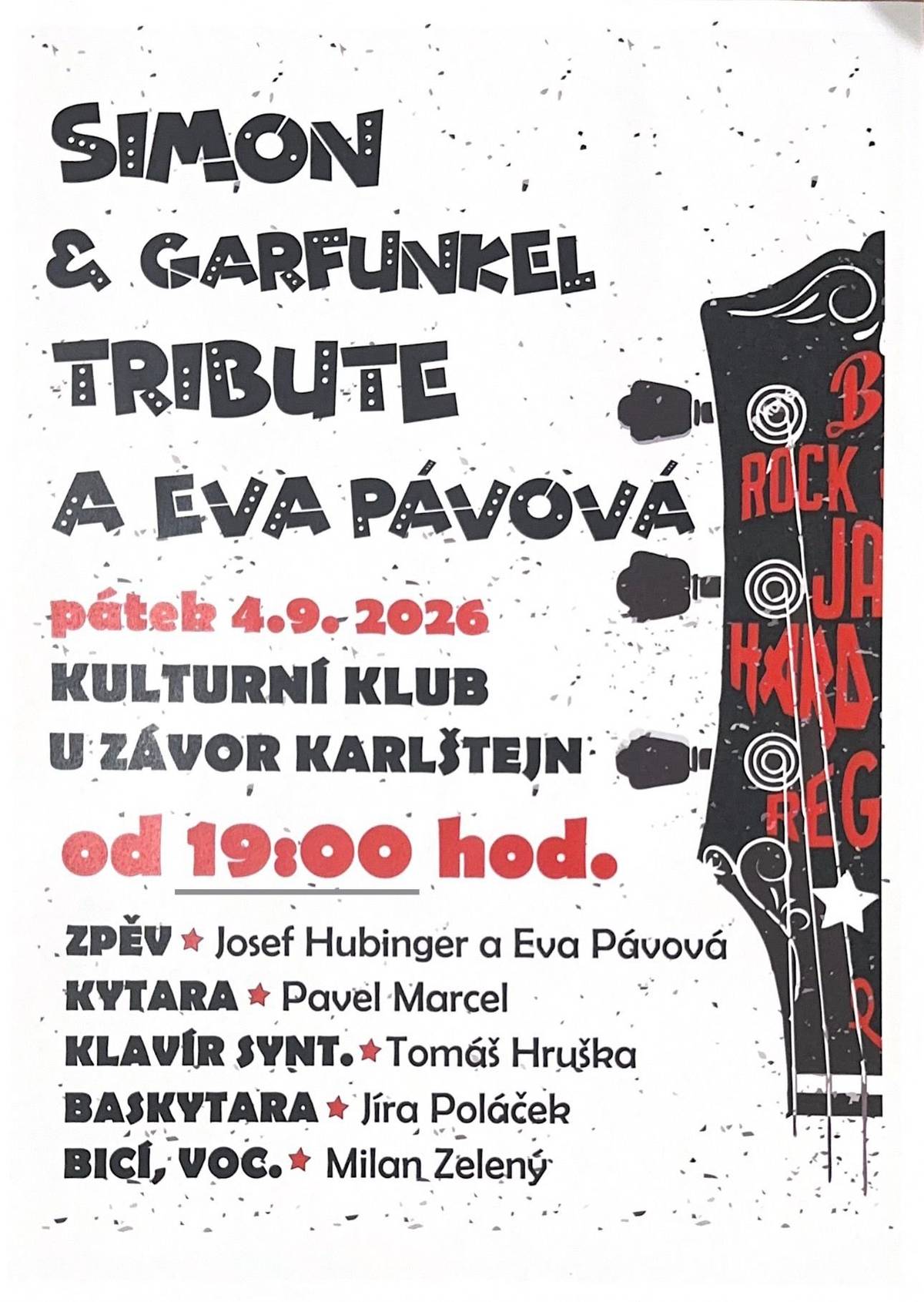 SIMON & GARFUNKEL TRIBUTE A EVA PÁVOVÁ 4.9.2026