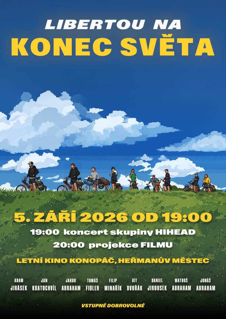 V sobotu 05.09.2026 se v autokempu Konopáč uskuteční hudebně cestovatelský večer.