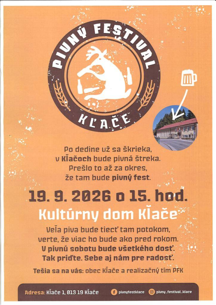 Pivný festival - Kľače